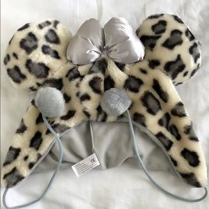 New with Tags Leopard Print Minnie Ear Hat